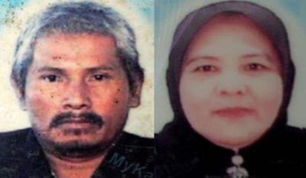 Pasangan suami isteri Abdullah Mamat dan Che Mah Awang